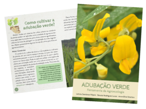 Capa da cartilha Adubação Verde: ferramenta da agroecologia